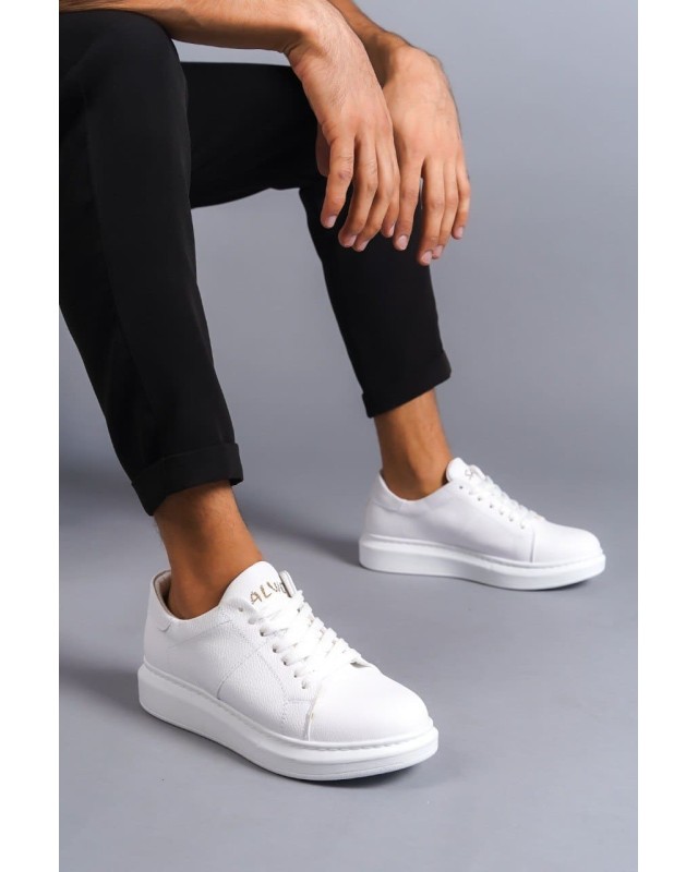 Boost Bağcıklı Cilt Erkek Günlük Sneaker Ayakkabı Cbt - Beyaz