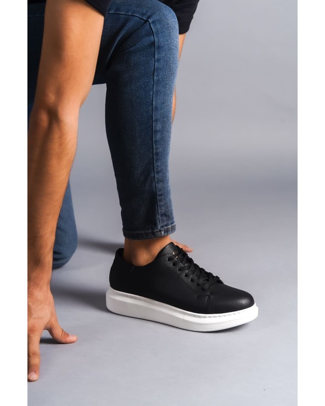 Boost Bağcıklı Cilt Erkek Günlük Sneaker Ayakkabı Cbt - Siyah