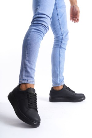 Boost Bağcıklı Cilt Erkek Günlük Sneaker Ayakkabı Cst - Siyah