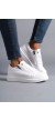 Warrior Bağcıklı Ve Fermuarlı Cilt Erkek Günlük Sneaker Ayakkabı Cbt - Beyaz