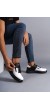 Warrior Bağcıklı Ve Fermuarlı Cilt Erkek Günlük Sneaker Ayakkabı Cst - Siyah/beyaz