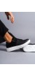 Warrior Bağcıklı Ve Fermuarlı Cilt Süet Erkek Günlük Sneaker Ayakkabı Csbt - Siyah
