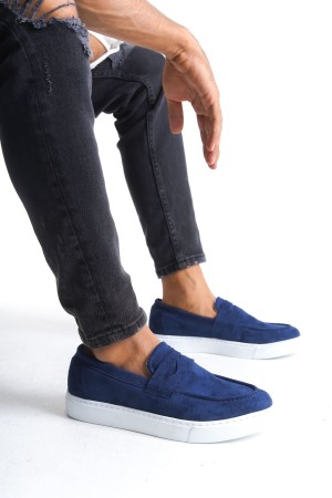 Estilo X Bağcıksız Süet Erkek Günlük Spor Klasik Ayakkabı Sbt - Lacivert